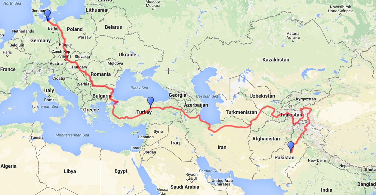 Route Kamran On Bike